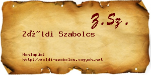 Zöldi Szabolcs névjegykártya